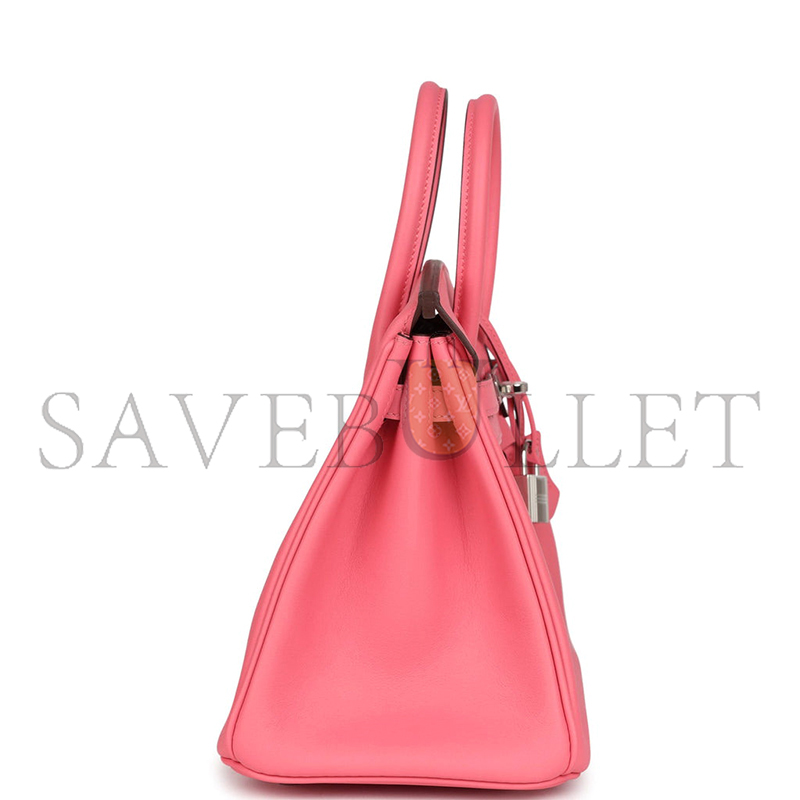 H**me5 birkin 25 rose azalee swift palladium hardware (25*20*13cm)